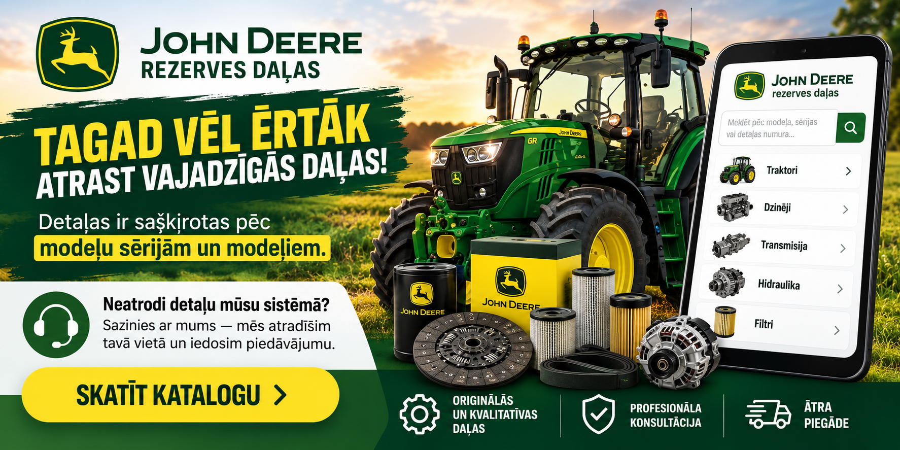 John Deere kataloga update