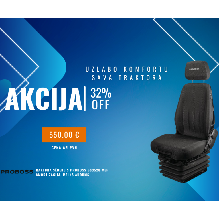 Traktora sēdeklis PROBOSS BS3520