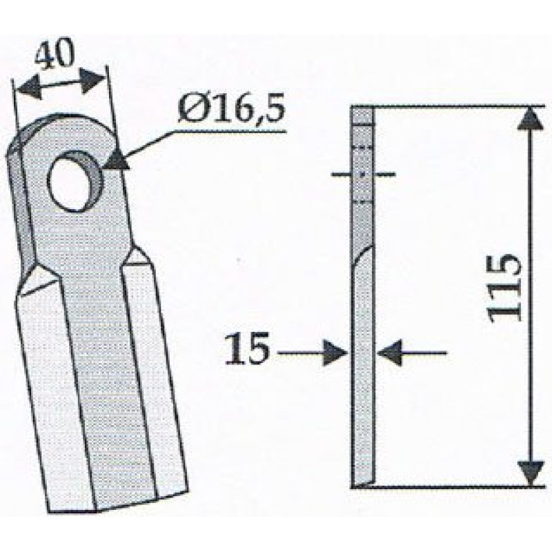 Granit Taisnais nazis 63-BEM-05 BecchioMandrile