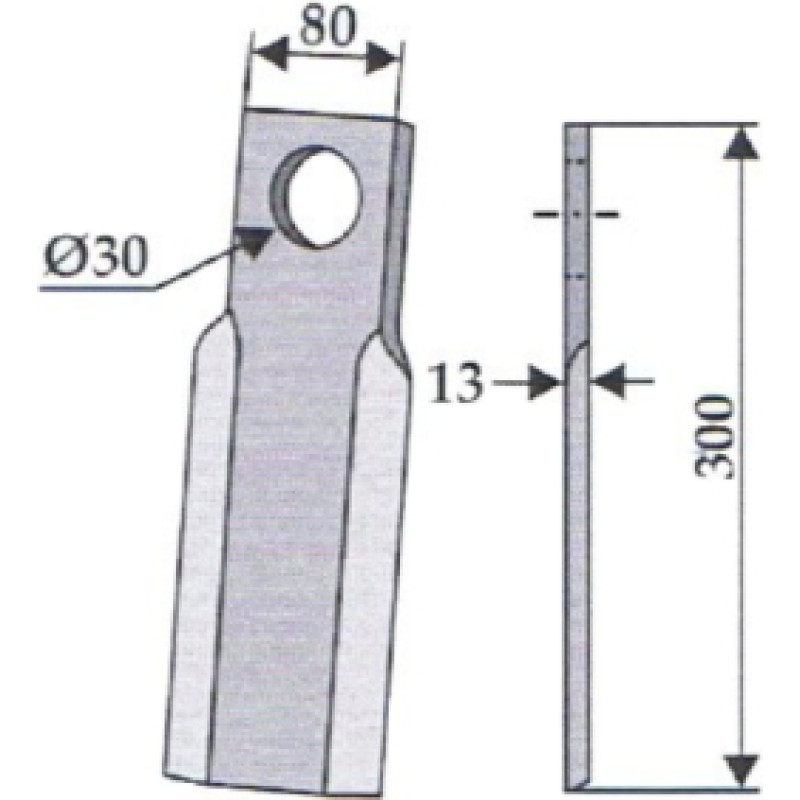 Granit Straight knife 63-PRO-04 Procomas