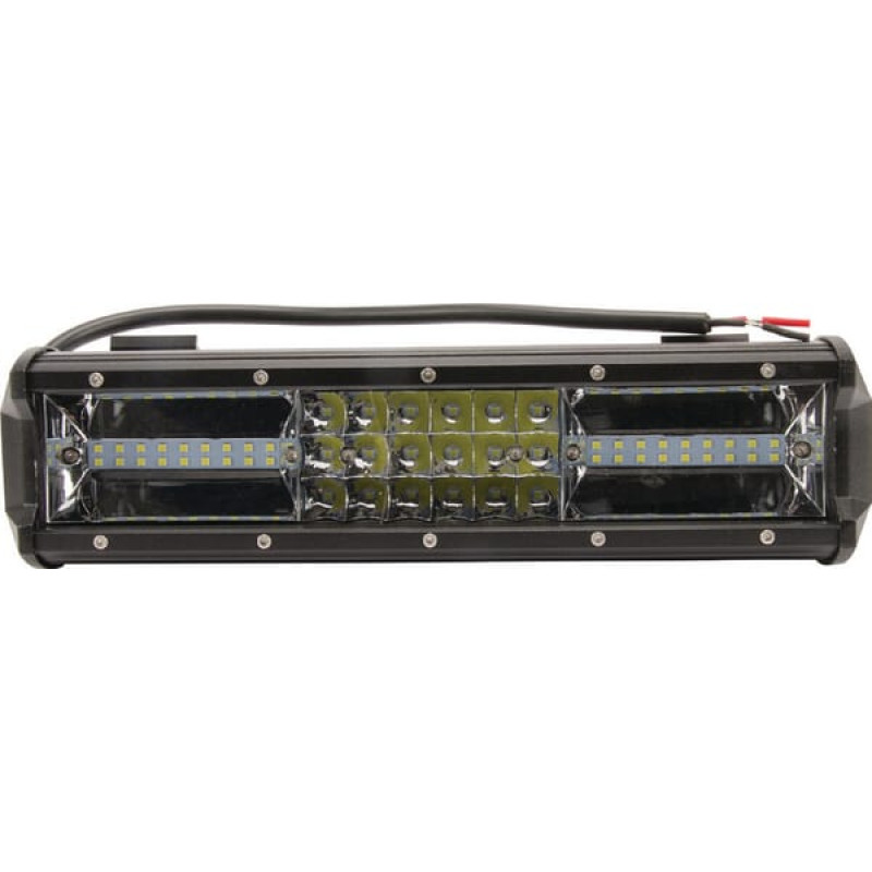 Kramp Work light bar LED, 81W, 7290lm, rectangular, 12/24V, white, 301.8x89mm, Cable, Combo, 54 LED's, LA10301