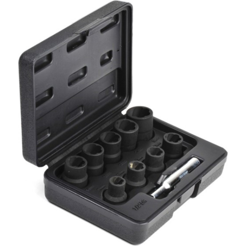 Kamasa Tools Damaged screw impact socket set 12-19mm, 9pcs 1/2" (K148)