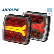 Autoline LED taillight, left side 110x102x37mm