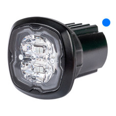 Axixtech LED horizontal signal lighthead, blue 128x38x35mm