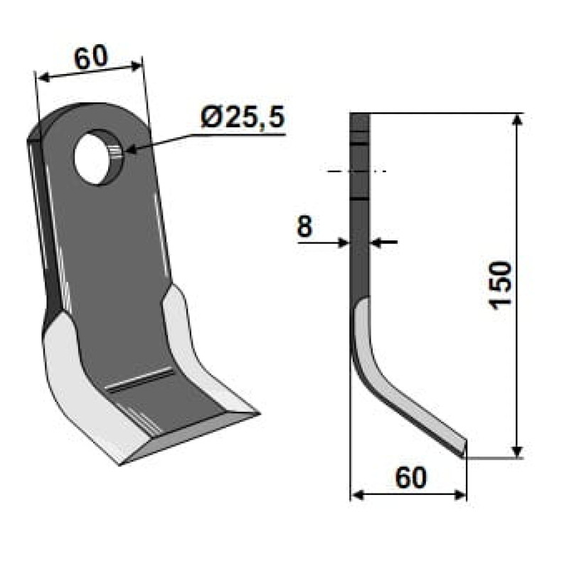 Granit Y-knife 63-ART-01 Artemeccanica
