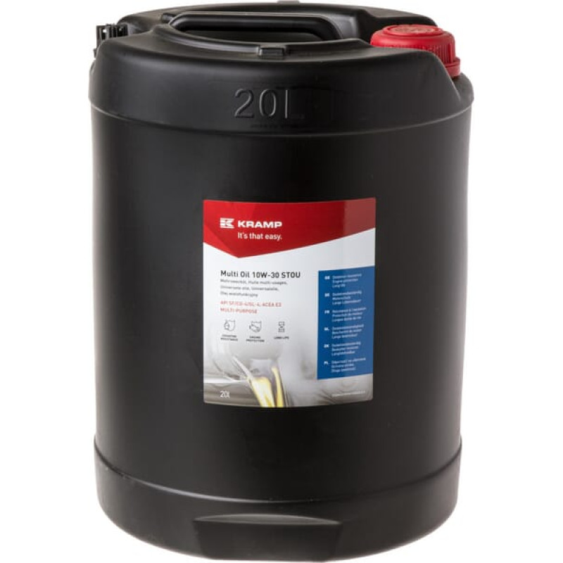 Kramp Universāla eļļa, 20l, daļēji sintētiska, SAE 10W-30 STOU/SUTO no 40221020WEKR