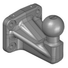 Scharmüller K50 car ball coupling  157016010SET