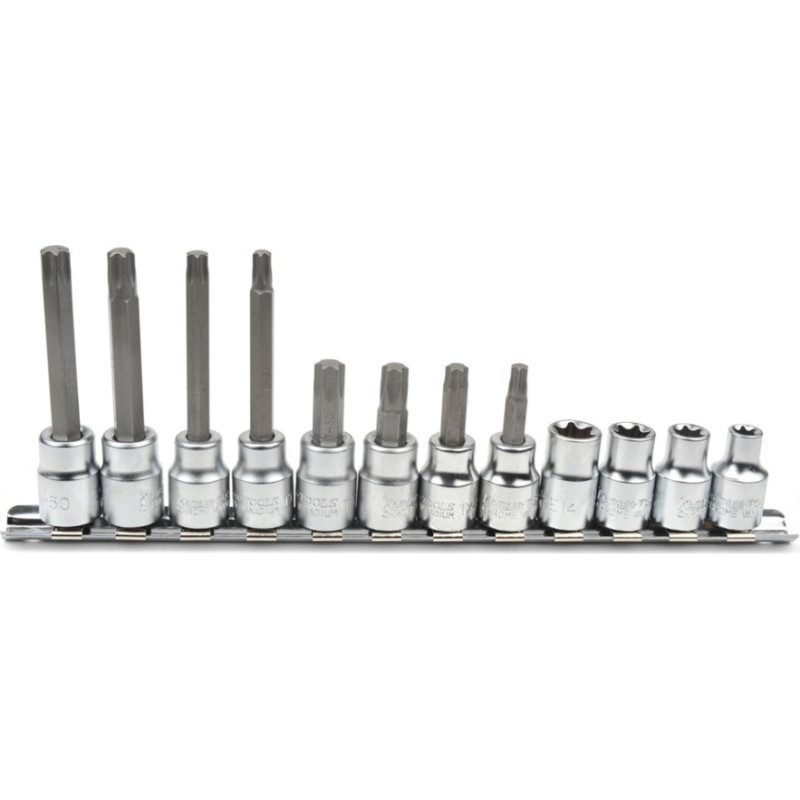Kamasa Tools Uzgaļu un uzgaļu muciņu komplekts TORX® galviņām 12 - daļ – K4104