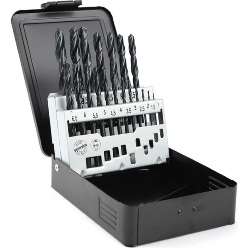 Kamasa Tools HSS metāla urbju 1-10mm kompl.metāla kārbā 19 gab.