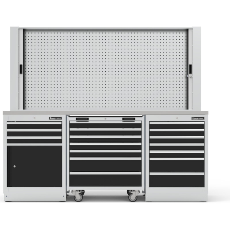 Kamasa Tools Darbnīcas interjers 3 moduļi ar rullo slēģiem – K11882