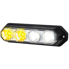 Kramp Daudzfunkcionāls priekšējais apgaismojums LED, taisnstūrveida, 12-24V, balts, 147x37x42mm, 4 LED, LA80031