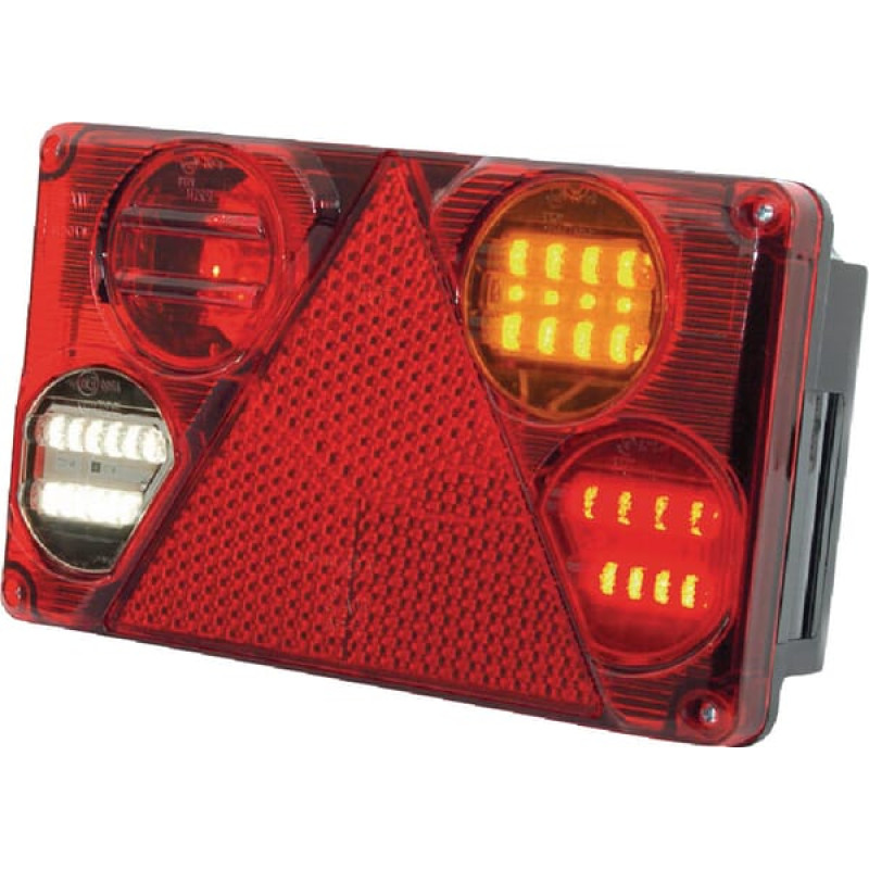 Kramp Multifunction rear RH light LED, rectangular, 12-24V, 232x142x59mm, LA40023