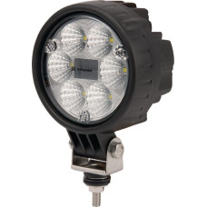 Kramp Darba gaismas LED, 24W, 1500lm, apaļš, 10/30V, 117mm Deutsch spraudnis, Flood, 6 LED, LA10007