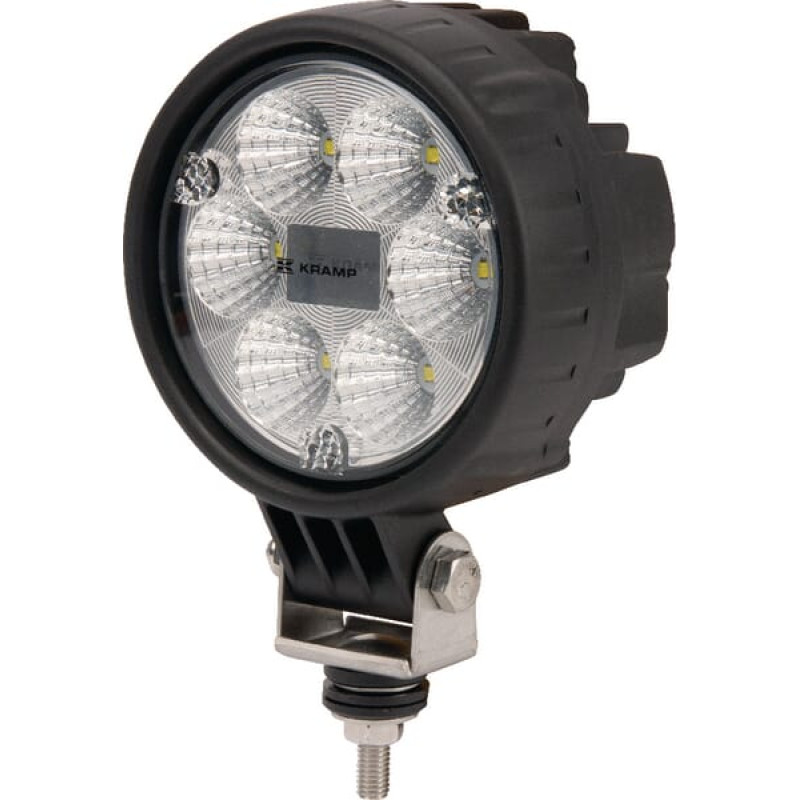 Kramp Darba gaismas LED, 24W, 1500lm, apaļš, 10/30V, 117mm Deutsch spraudnis, Flood, 6 LED, LA10007