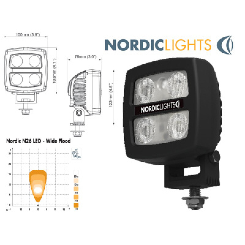 Nordic Lights LED beacon panel 400.00 x 300.00 x 59.00mm