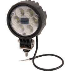 Kramp Darba gaismas LED, 24W, 1500lm, apaļš, 10/30V, 117mm, plūds, 6 LED, LA10009