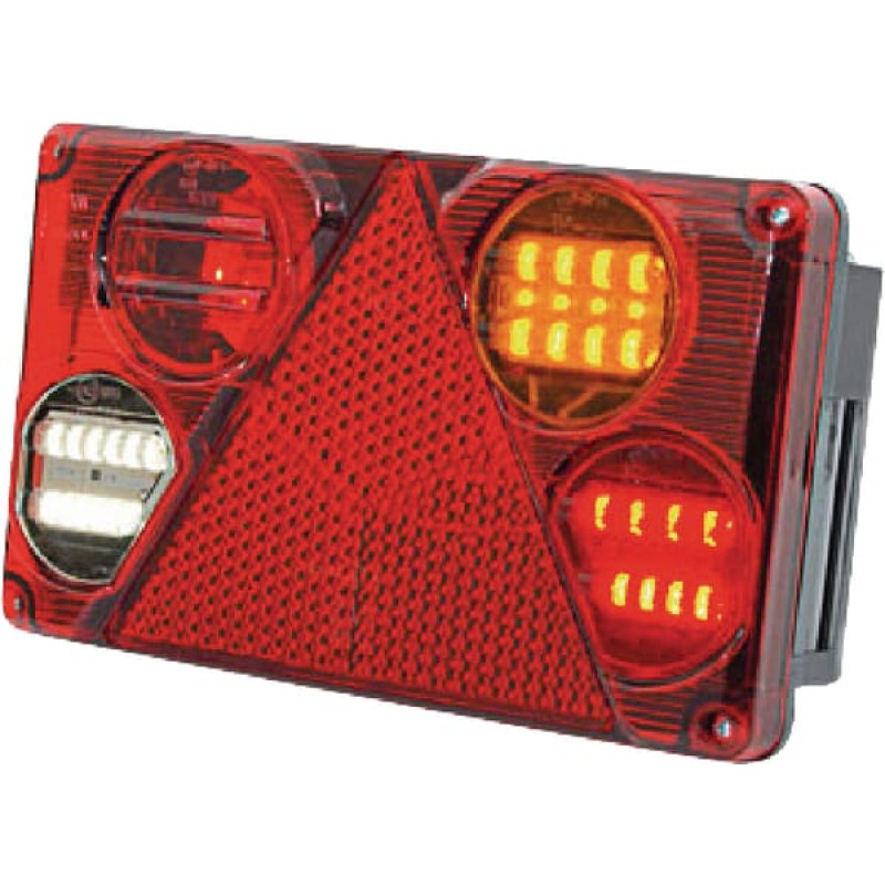 Kramp Multifunction rear RH light LED, rectangular, 12-24V, 232x142x59mm, 5-pin, LA40024