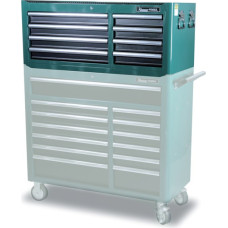 Kamasa Tools top cabinet for tool trolleys, 8 drawers, green (K10362)
