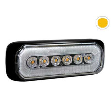 Axixtech LED warning lighthead, red-yellow 137x42x13.1mm