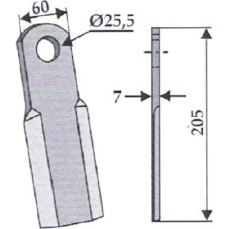 Granit Straight knife 63-SEK-03 Seko