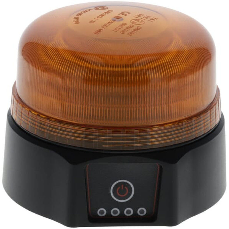 Kramp Beacon LED, rechargeable, remote control, 19W, amber, magnetic, 114 x104mm LA20091