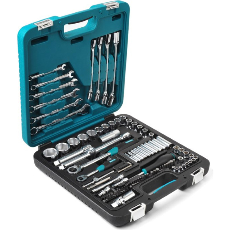 Kamasa Tools mehāniķa komplekts 1/2" + 1/4", 120 zobi, 92 gab. (K25015B)