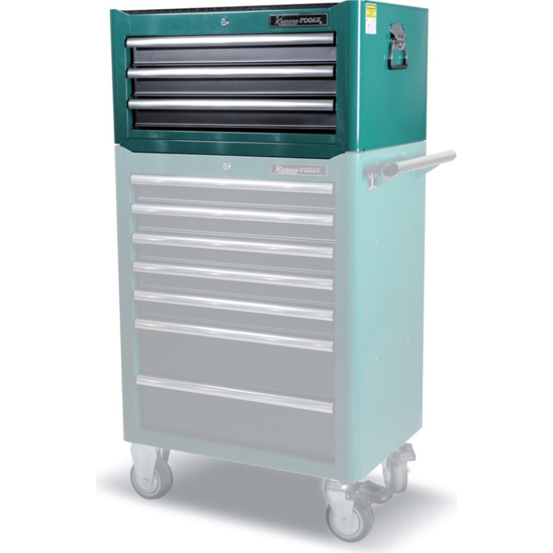 Kamasa Tools top cabinet for tool trolleys, 3 drawers, green (K10363)
