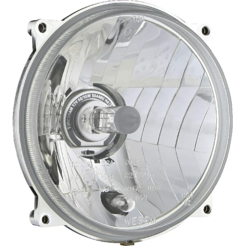 Kramp Headlight Halogen, round, 12/24V, 139x139mm, LA80151