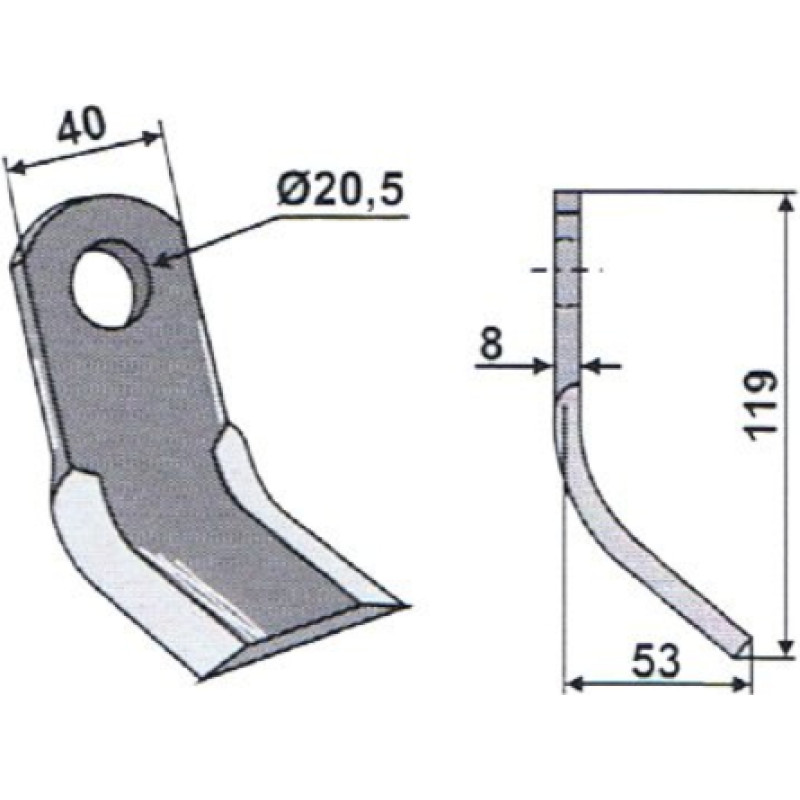 Granit Y-knife 63-ZZZ-17 Zanon