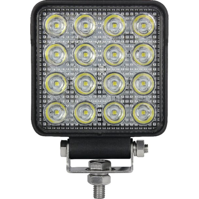 Kramp Darba gaismas LED, 25W, 3040lm, kvadrātveida, 10/30V, 108x48x108mm, punktstaru, 16 LED, LA10024