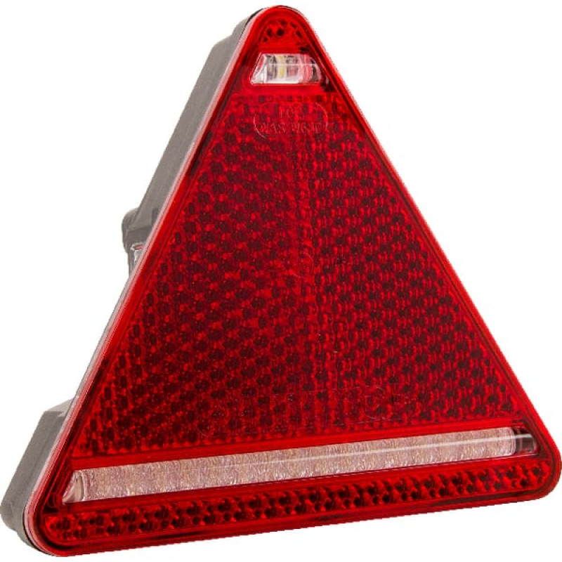 Kramp Daudzfunkcionāls aizmugurējais RH apgaismojums LED, trīsstūrveida, 12-24V, 163x144x38.8mm, 5-pin, LA40050