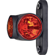 Kramp Marker light LED, 0.7/1.4W, 12/24V, white/orange/red, 100x55x64mm, 3 LED's, LA300145M