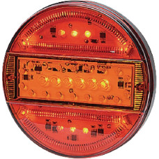 Kramp Daudzfunkcionāls aizmugurējais lukturis LED, apaļš, 12-24V, 140mm, 5-pin, LA40012