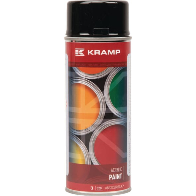 Kramp Krāsa RAL 9005 jet black 400ml 900504KR