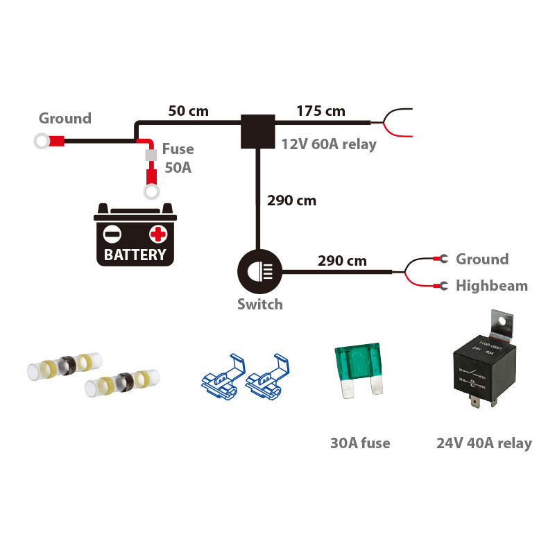 Optibeam LEDriving ROUND VX80-WD, 12/24V, 1150lm, 6000K LED work/high beam lamp