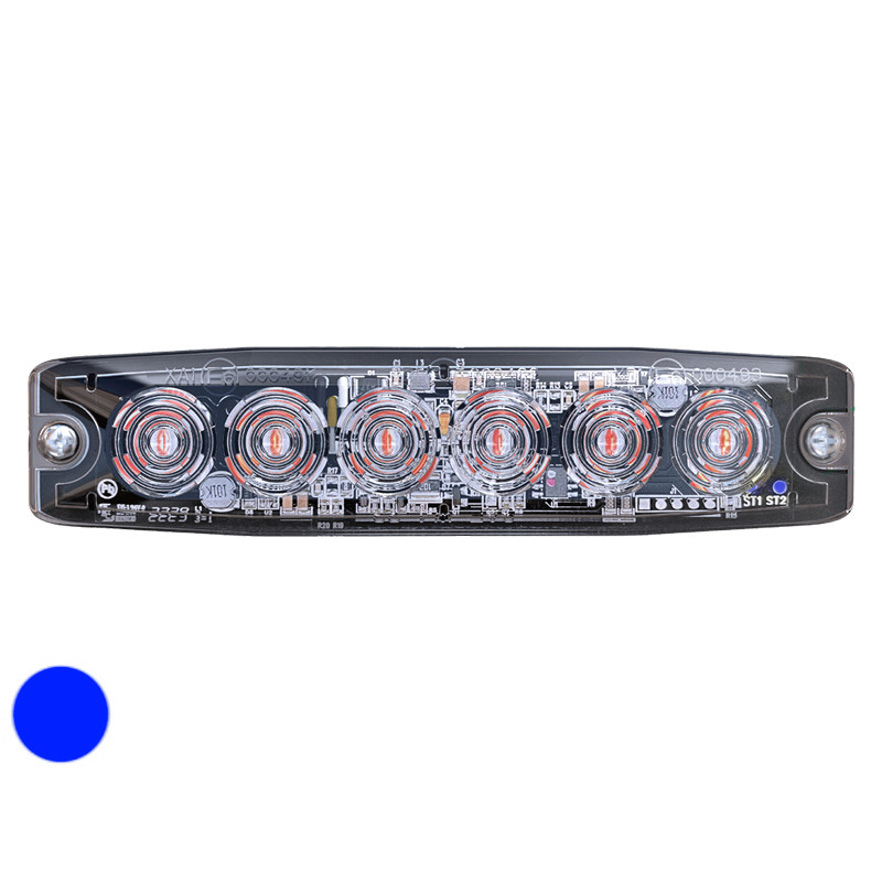 Axixtech LED lighthead, blue 130.50 x 30.00 x 6.60mm