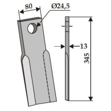 Granit Taisnais nazis 63-HYM-04 Hymach