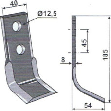 Granit Y-knife 63-BRN-06 Bruni