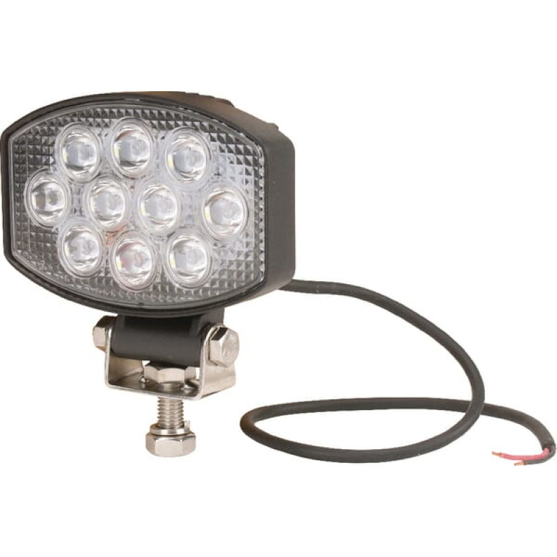 Kramp Darba gaismas LED, 15W, 1900lm, ovāls, 10/30V, 120x38x80mm, plūds, 10 LED, LA10020