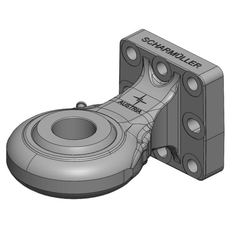 Scharmüller Towing eye with flange 110x100mm, Cat 4 51mm  006521711A02