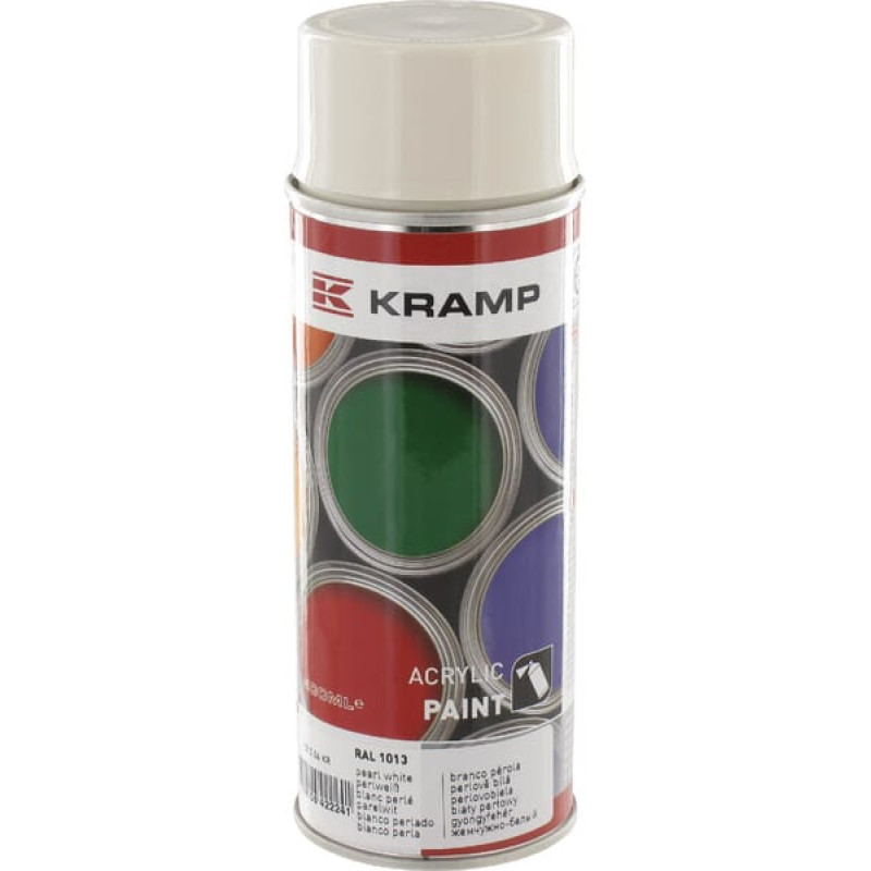 Kramp Krāsa RAL 1013 pērļu balta 400ml Smidzinātājs 101304KR