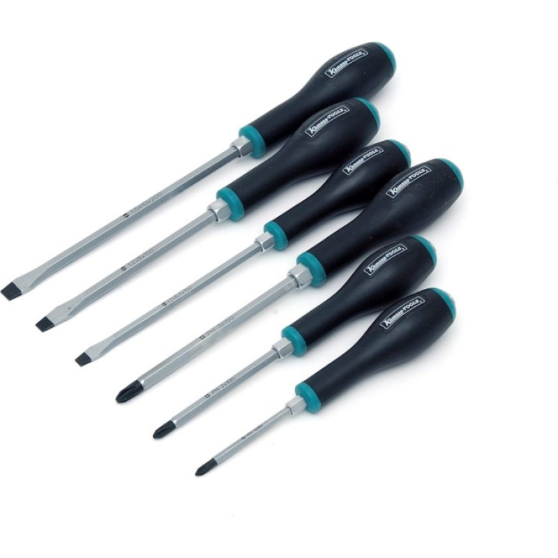 Kamasa Tools Skrūvgriežu (PH1+PH2+PH3+6.5+8.0+10.0) kompl. 6gab