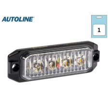 Autoline LED warning light, yellow 36.60 x 36.60 x 39.00mm