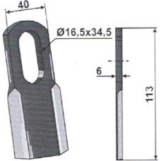 Granit Taisnais nazis 63-HYM-11 Hymach