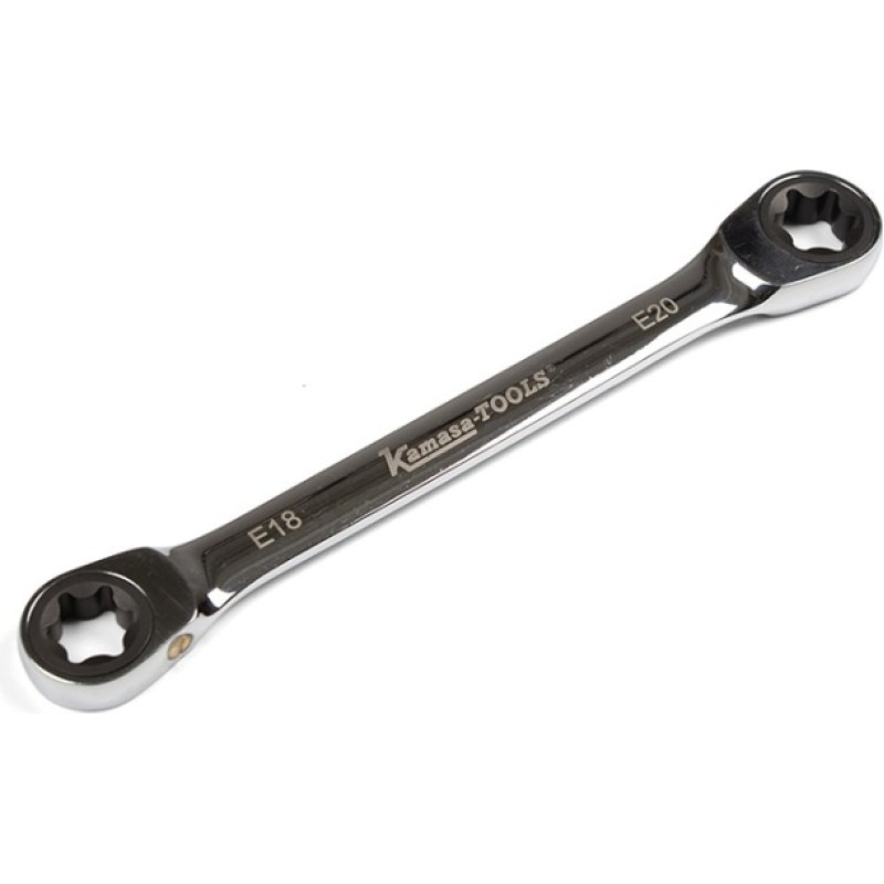 Kamasa Tools Kombinētā TORX dubultā sprūdrata atslēga E6 x E8