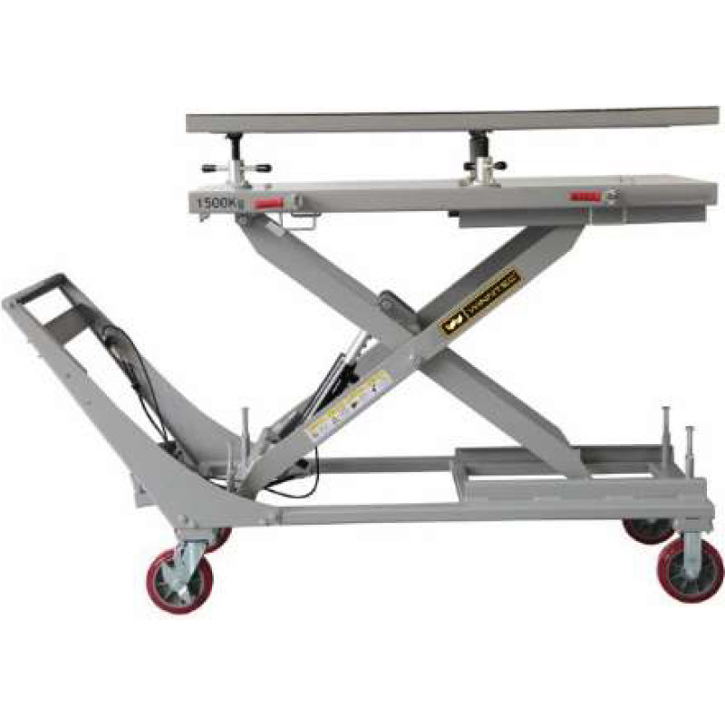 Winntec Pneimatisks pacelšanas galds elektroautomobiļu akumulatoriem 1500 kg, pacelšanas augstums 80–180 cm