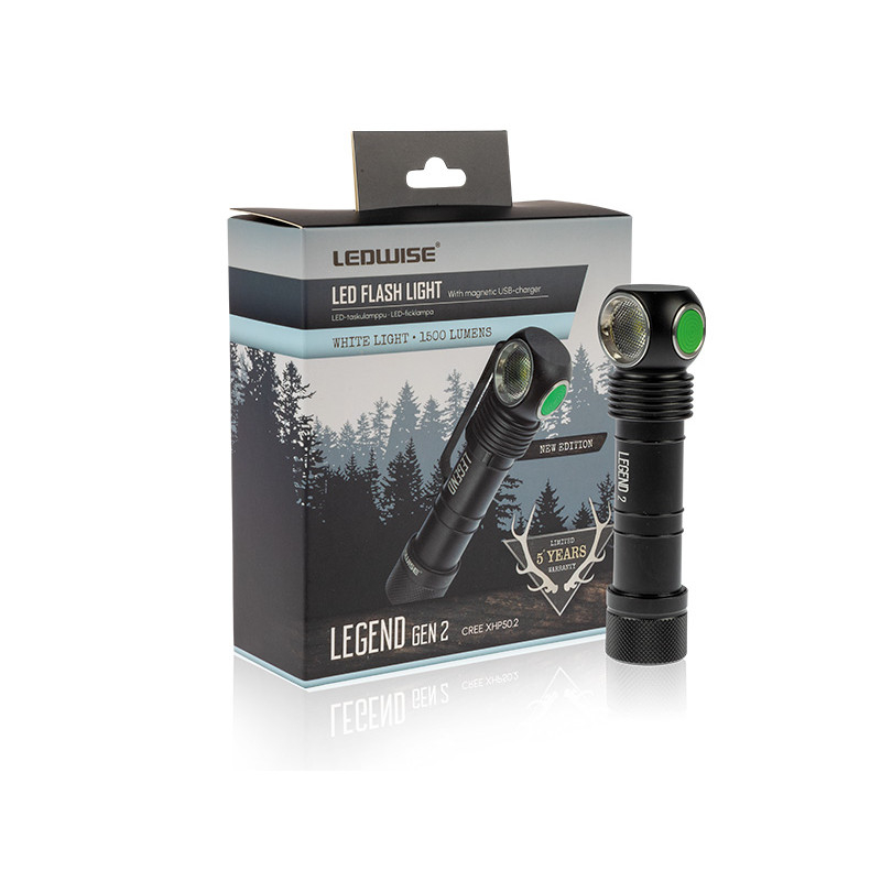 Ledwise Galvas lukturis Ledwise uzlādējams - 1700-AT781