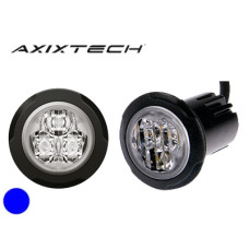 Axixtech LED horizontal signal lighthead, blue ø 36.00mm