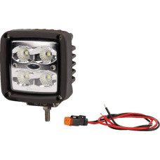 Kramp Darba gaismas LED, 40W, 4500lm, kvadrātveida, balts, 101x74,5x98mm Deutsch spraudnis, Wide flood, 4 LED, LA10091