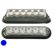 LED horizontāls signāla lukturis, zils 152x33x28mm